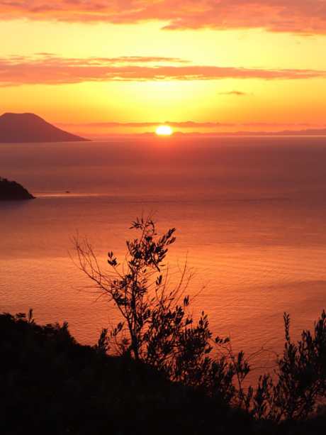 Sunset view from Teshima
